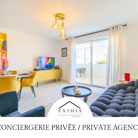 Le Square D'Evan - Appartement De Standing - Grande Terrasse Exterieure - Climatisation Saint-Aunes Eksteriør billede