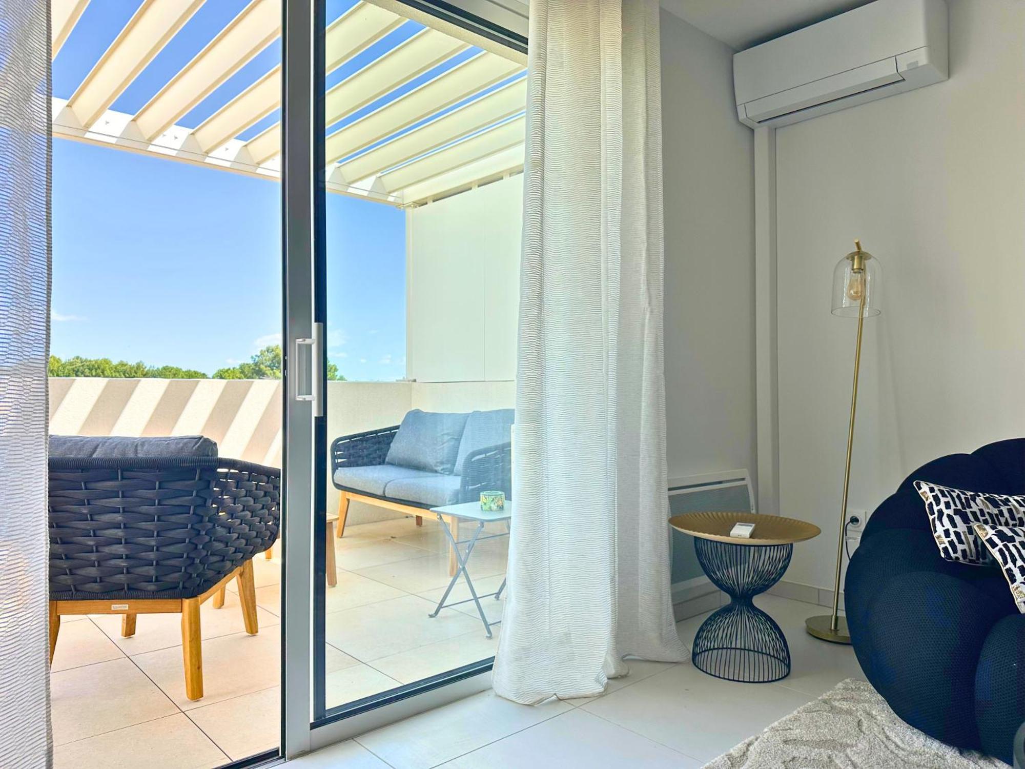 Le Square D'Evan - Appartement De Standing - Grande Terrasse Exterieure - Climatisation Saint-Aunes Eksteriør billede
