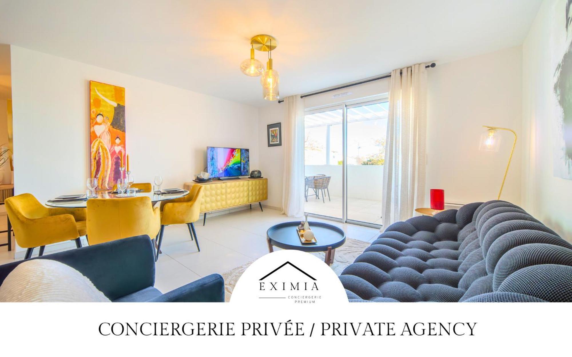 Le Square D'Evan - Appartement De Standing - Grande Terrasse Exterieure - Climatisation Saint-Aunes Eksteriør billede